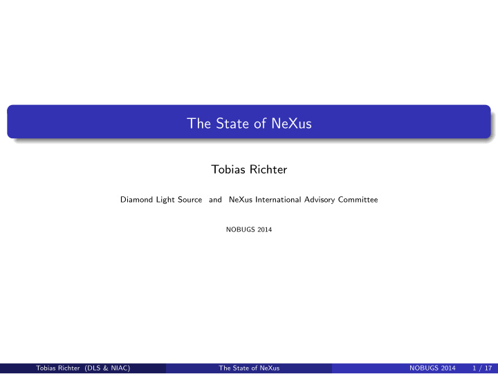 the state of nexus