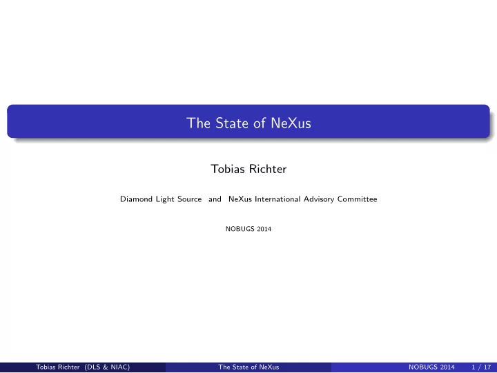 the state of nexus
