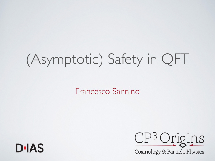 asymptotic safety in qft