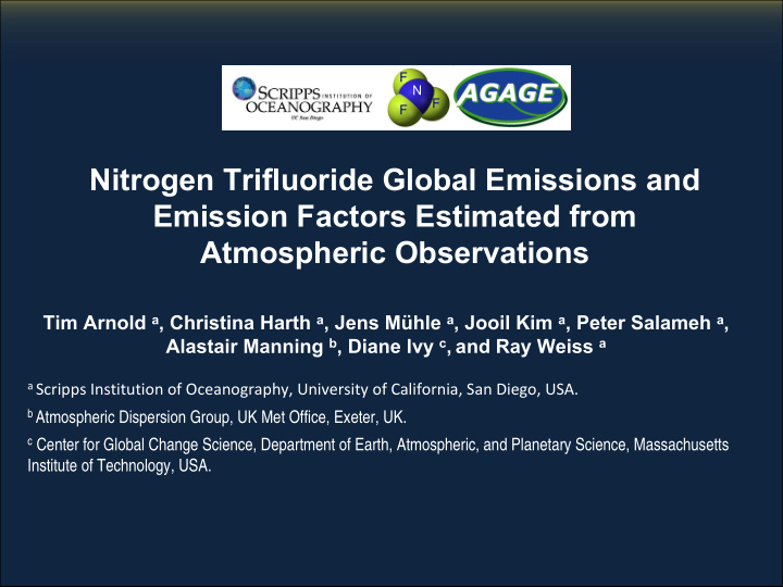 f n f f nitrogen trifluoride global emissions and