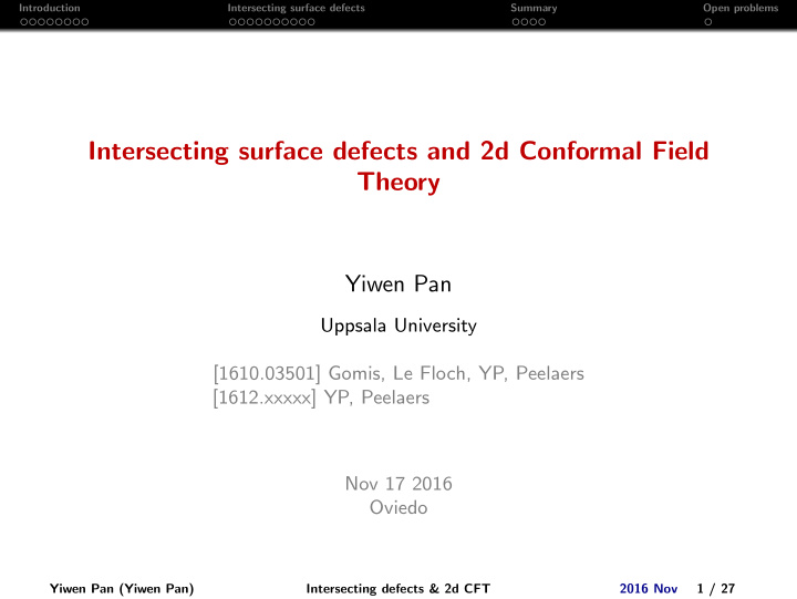 intersecting surface defects and 2d conformal field theory