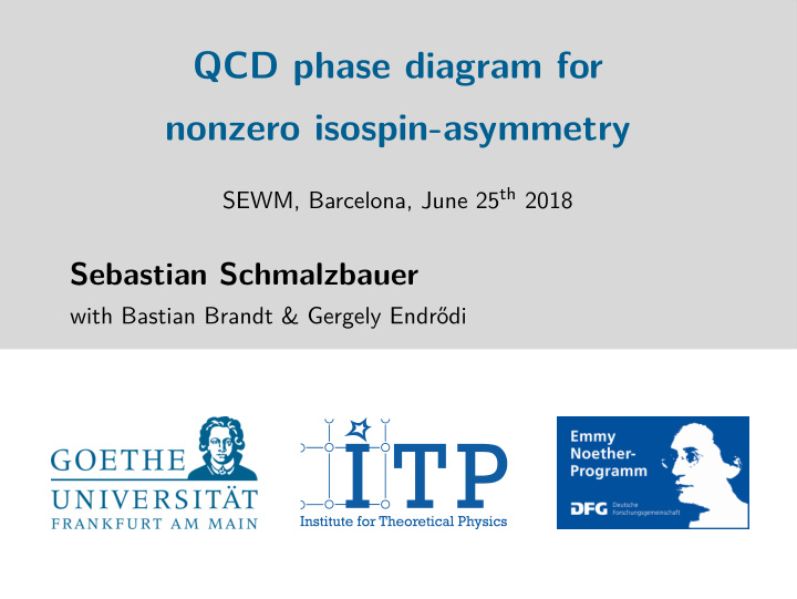 qcd phase diagram for nonzero isospin asymmetry