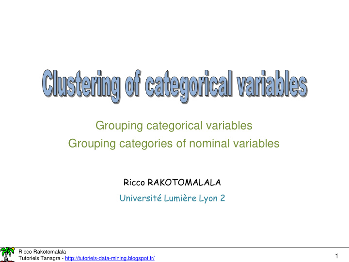 grouping categorical variables grouping categories of