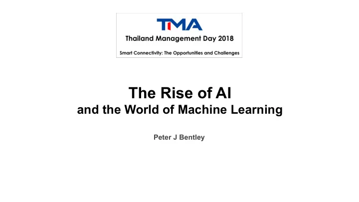 the rise of ai