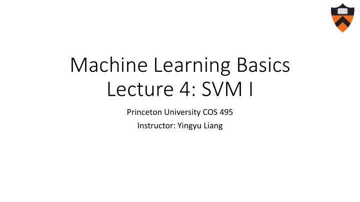 lecture 4 svm i