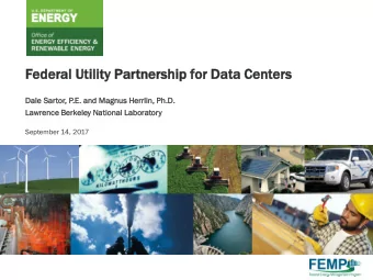 Fede  dera  ral Utility  lity Par  Partner  tnersh  ship  ip for  for Data  a Cent  nters  Dale