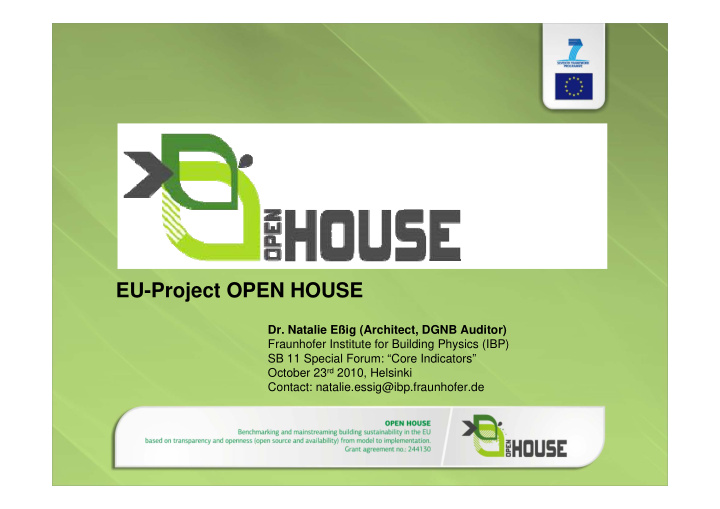 eu project open house