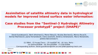 Assimilation of satellite altimetry data in hydrological  models for improved inland surface water