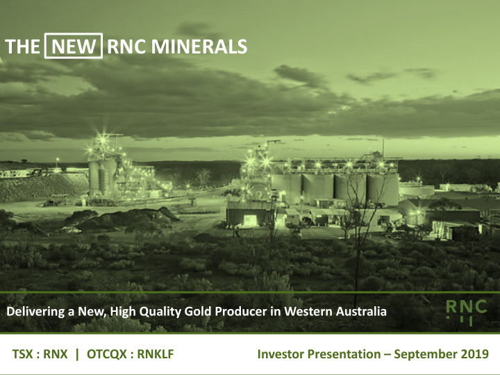 the new rnc minerals