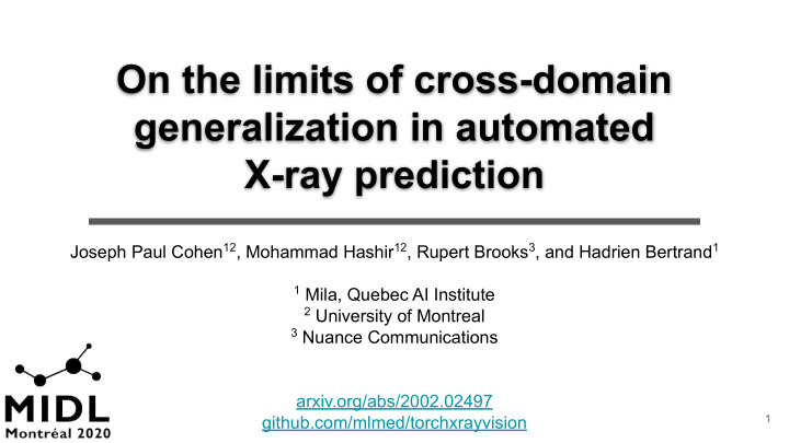 on the limits of cross domain generalization in automated