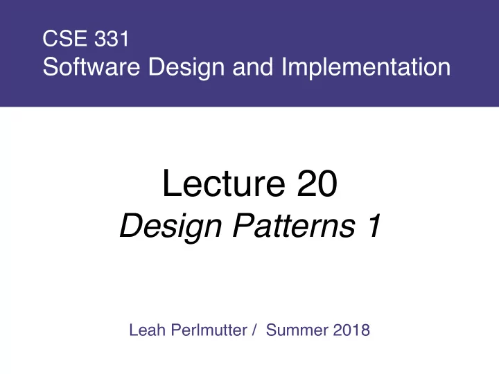 lecture 20