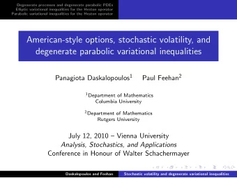 American-style options, stochastic volatility, and  degenerate parabolic variational inequalities