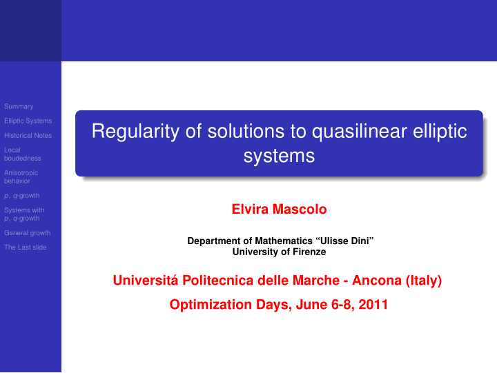 regularity of solutions to quasilinear elliptic