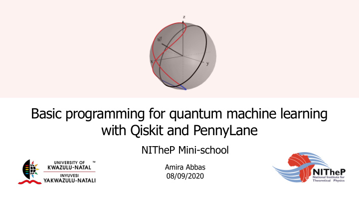 basic programming for quantum machine learning with