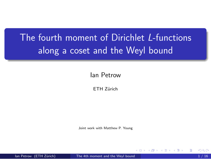 the fourth moment of dirichlet l functions along a coset
