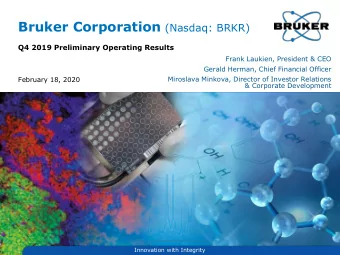 Safe Harbor  Any statements contained in this presentation which do not describe historical facts