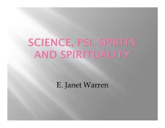 E. Janet Warren  Alice: Theres no use trying, one cant believe  impossible things.  The