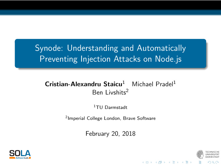 synode understanding and automatically preventing