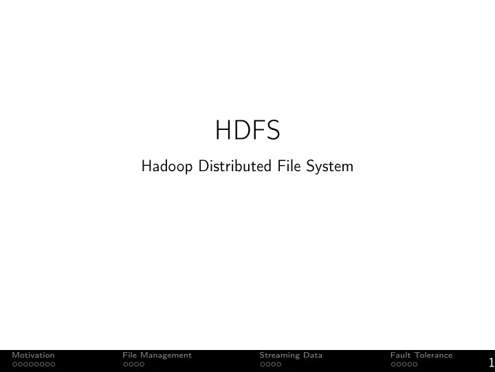 hdfs