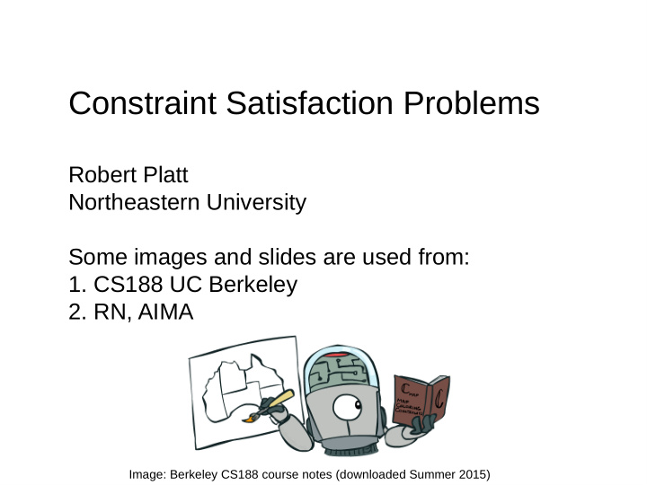 constraint satisfaction problems