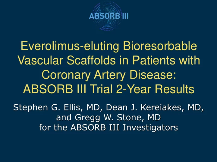 everolimus eluting bioresorbable