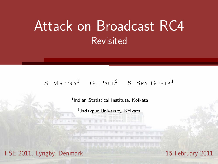 attack on broadcast rc4