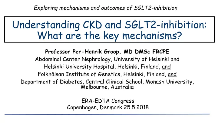 understanding ckd and sglt2 inhibition