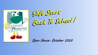 Safe tt  Bac o ho !  Open House- October 2020  Folo t