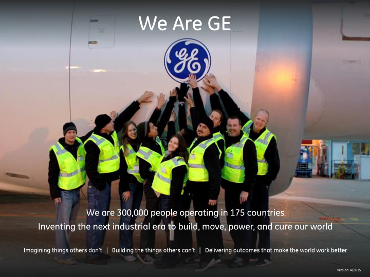 we are ge