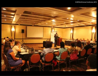 VI-EPSCoR Annual Conference 2015  VI-EPSCoR Annual Conference 2015  VI-EPSCoR Annual Conference