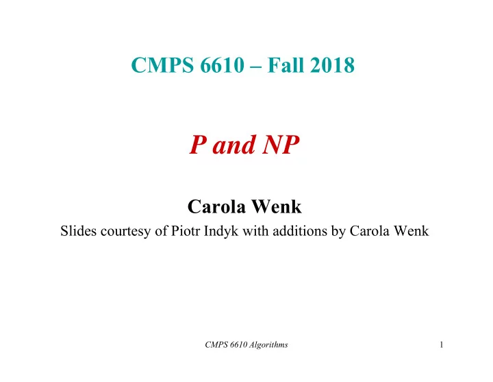 p and np