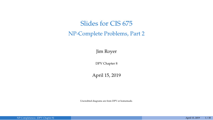 slides for cis 675