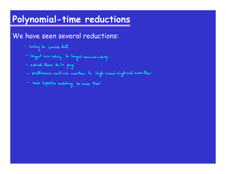 polynomial time reductions