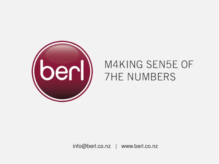 info berl co nz berl co nz