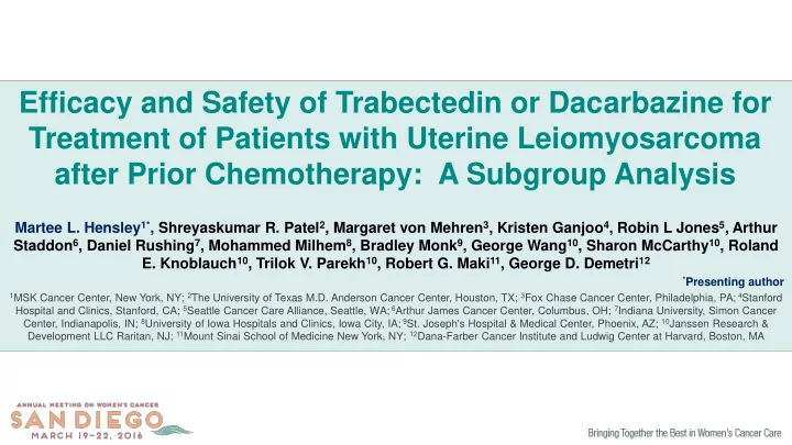 after prior chemotherapy a subgroup analysis