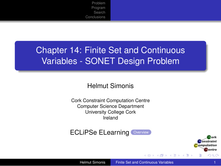 chapter 14 finite set and continuous variables sonet