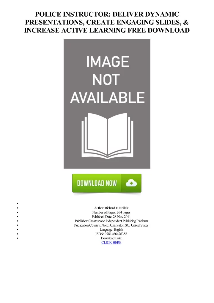 police instructor deliver dynamic presentations create