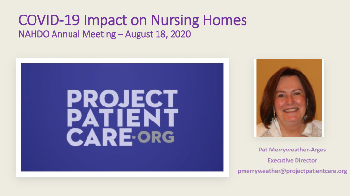 covid 19 im impact on nursing homes
