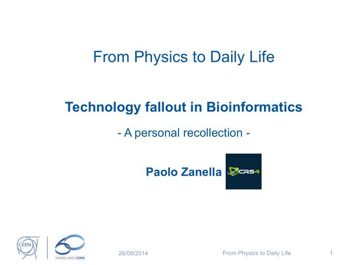 from physics to daily life