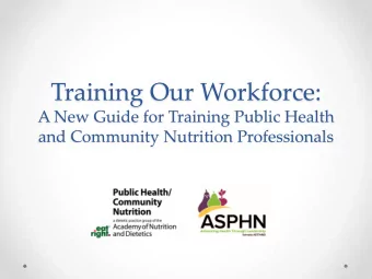 Official Launch of  The Guide  2  Speakers  Kathleen Cullinen, PhD, RDN  Public Health Program