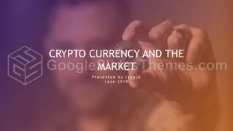 MARKET  Pr e s e n t e d  b y  c r y p t o  J u n e  2 0 1 9  TIMELINE INFOGRAPHIC  Insert title