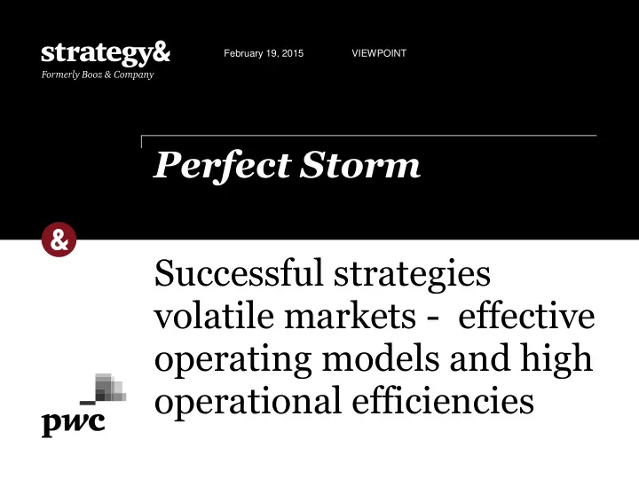 successful strategies