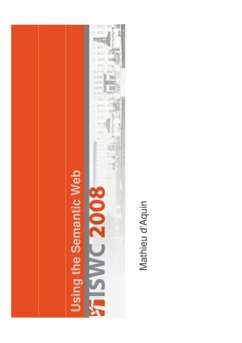 Using the Semantic Web  Mathieu dAquin  q  What is there to use on the Semantic  Web?  Web?