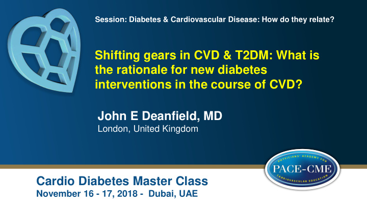 shifting gears in cvd t2dm what is the rationale for new