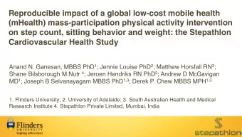 Reproducible impact of a global low-cost mobile health  (mHealth) mass-participation physical