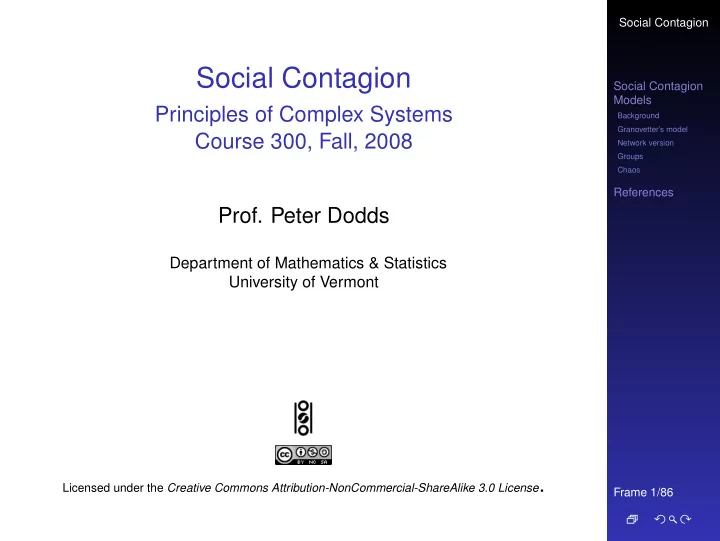 social contagion
