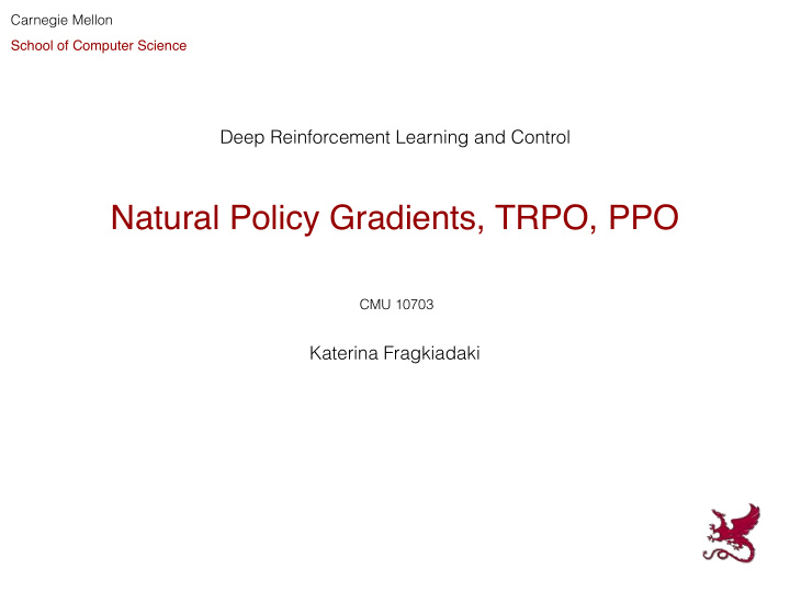 natural policy gradients trpo ppo