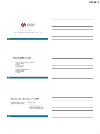 6/11/2018  Maryann Trott, BCBA (mtrott@salud.unm.edu)  AUTISM PROGRAMS/FROM COMMON CORE TO LESSON