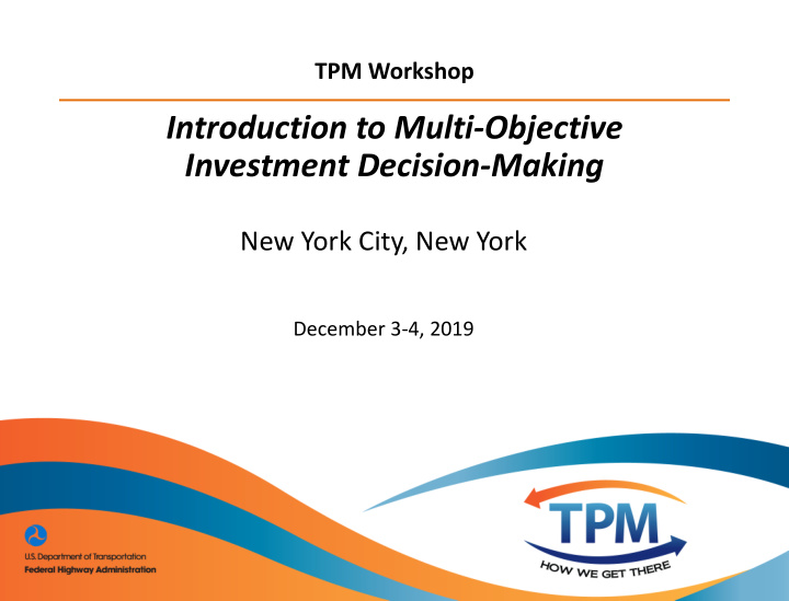 introduction to multi objective investment decision making