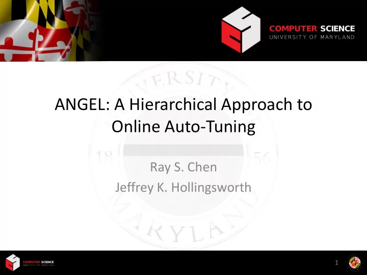 online auto tuning